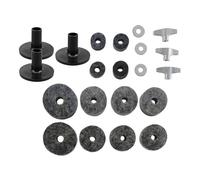 wueiooskj Drums Parts Replacement Accessories Drum Felt Cymbal Release Washers Improve Sound Performance With Strong Durable Nuts Wing Nuts Musical Kit Basic Beginners Electronic