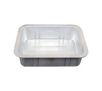 wueiooskj Durable Oil Drain Pan Rectangle Oil Change Tool Easy To Professional Grade Drip Pan For Repair Work Auto Repair Receiving Basin Waste Durable, White, 50x39cm