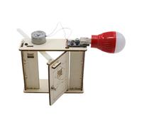 wueiooskj Dynamic Power Generation Kit With Door-Opening Wooden Generator Model Stimulating Cognitive Skills In Young Students Through Active Learning Home Door Opening Electric Generator Toy Portable