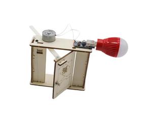 wueiooskj Dynamic Power Generation Kit With Door-Opening Wooden Generator Model Stimulating Cognitive Skills In Young Students Through Active Learning Home Door Opening Electric Generator Toy Portable