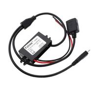 wueiooskj Efficient DC 8-60V to DC 5V 3A 15W Car Power Converter Dual USB Cable for Quick Charging
