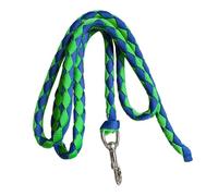 wueiooskj Exceptional Heavy Duty Horse Rope Featuring Durable Snap Hook And Braided Webbing Everyday Equestrian Equipment Attach To Halter Or Harness Livestock Heavy Duty Horse, Green and Blue, 4m
