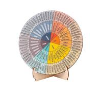 wueiooskj Feelings Wheel Educational Tool With Stand Effective Emotional Management Foundation For Classroom Learning Environments Mental Feeling Wheel Feeling Chart With Stand