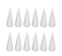 wueiooskj Festive Crafts With Foam Cones For Crafts Small Large DIY Arts White Holiday Decorations And for Creative Projects Polystyrene Forms For Crafting Cake Topper