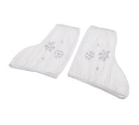 wueiooskj Figure Skating Boot Cover With Beautiful Bling Bling Protects Ice Skate Boots Scuff Marks While Being Easy To Roller Skates Shoes Protector Ice Skates Shoes Cover Holder , White , XL