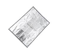 wueiooskj Flame Retardant Fire Pads Temperature Resistant Patio BBQ Mat Effectively Floor Lawn During Effectively Floor And Lawn Camping Stove Backyard Wood Burning Fire, Silver, L 60x100cm