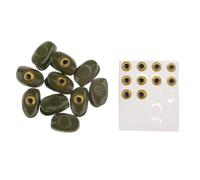 wueiooskj Fly Tying Skulpin Head Bright 3D Yellow Eyes Crafting Weighted Streamers To Reach Deep Waters Skulpin Heads Made Copper. With 3D Eyes In Yellow Color. Heads Are Mounted