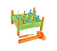 wueiooskj Hand Eye Coordination Stacking Peg Board Toy Encourages Fun Learning While Developing Essential Skills In Kids Wooden Pounding Bench With Mallet Activity Toys