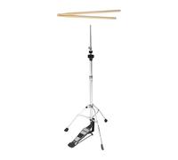 wueiooskj Height Adjustable Cymbal Stand With Double Braced Accessories Anti Skid Rubber Feet Stable And Durable Metal Construction 3 Leg Hi Hat Stand With Smooth Pedal Lightweight