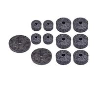 wueiooskj High Strength Felt Cymbal Stand Felts Replacement Accessories Includes 12PCS Felt Washer Cymbal Sleeves While Enhancing Every Beat Of Music Stand, gray