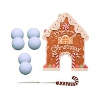 wueiooskj Introducing Gingerbread Golfs Game Collection Leisure Activity For Child And Adult Golfball Toy Kit Reusable Mini Golf Set Innovative Parent-child Games