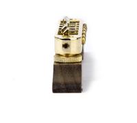 wueiooskj Jazz Guitar Rosewood Bridge Saddles Complete Kit With Gold Plated Alloy Hardware Upgrade For Professional Guitars