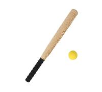 wueiooskj Kids Baseball Bat Toy Game Teenagers Adults Fun Manufacturing Lightweight Portable Practice Equipment For Skills Baseball Bat Ball Set For Kids Children Training, Log Color, 21 inch