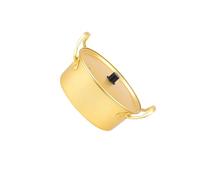 wueiooskj Korean Ramen Pot Small Instant Noodle Cooker Fast Heating Premium Ramen Salad Soup Digital Home Cookware Multipurpose Pan Dry Pots Kimchi Soup Pot Camping, Gold, 20cm