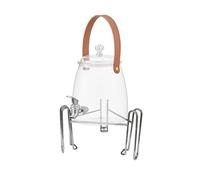 wueiooskj Lemonade Dispenser Drink Container Camping Sturdy Handle Provides Comfortable Grip While Pouring Refreshing Beverages Water Jug Faucet Iced Beverage Iced Teas Outdoor, Clear, 15L