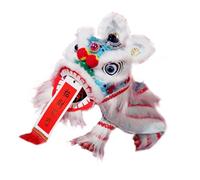 wueiooskj Lion Dance Puppet Decorative Piece Combines Cultural Heritage with Festive Charm Year Round Display Making Gift for Lunar New Year with Colors and Eye Catching