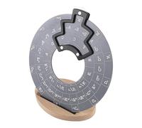 wueiooskj Melody Chords Tool Melody Tool With Base Skill Development Assisting Beginner Musicians In Chord Mastery Music Chords Wheel For Guitar Bass Piano, grey with base, Diameter 12cm
