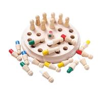 wueiooskj Memory Matchstick Chess Game Educational Puzzle Toys Encouraging Creative Thinking And Problem Solving For Kids Wooden Memory Matchstick Chess Game Puzzle Toys