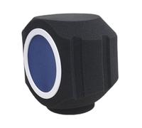 wueiooskj Microphone Cover Lightweight Vocal Booth Microphone Wind Efficiently Filter Out Ambient Noise Captures Pure Human Voices Studio Isolation Ball Indoor Outdoor, Blue