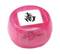 wueiooskj Multi Sided Game Dice Table Game Mahjong Tiles Crafted For Board Lovers And Casual Players Outer Diameter Of Dealer Is 43.5 Mm Chinese Mahjong Dice Acrylic Party, pink, 4.35cm