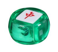 wueiooskj Multi Sided Game Dice Table Game Mahjong Tiles Crafted For Board Lovers And Casual Players Outer Diameter Of Dealer Is 43.5 Mm Chinese Mahjong Dice Acrylic Party, clear green, 4.35cm