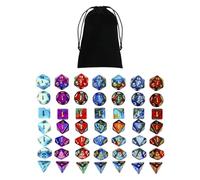 wueiooskj Polyhedral Dices Acrylic Dices Casino Game Beautiful Polyhedral Set Math Teaching Assortment Crafted Fun Table Games Aesthetic Conscious Role Playing Bulk