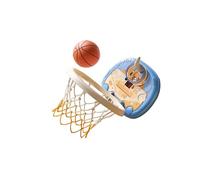 wueiooskj Portable Basketball Hoop Adjustable Height Indoor Mini Basketball Hoop Set Fun For Children To Play Inside Portable Hanging Frame