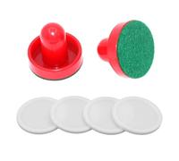 wueiooskj Premium Air Hockey Pushers And Pucks Mini Game Set Indoor Arcade Fun With Friends And Family For Exciting Experiences Arcade Indoor Family Games Equipment Sports Party, Red Putter, 6cm