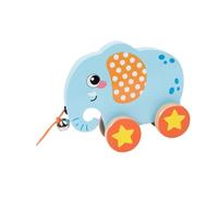 wueiooskj Pull Along Toy Animal Push And Pull Along Toy Learning Partners Developmental Toys For Baby And Toddler Fun Animal Push And Developmental Toys, Elephant, 17.5x5.3x15.8cm