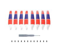 wueiooskj Quick Release RC Propellers Prop Replacement Quiet Stable Flying Low Noise RC Quadcopter Accessory Parts Remote Control Aircraft Drones Accessory Parts, Red Blue White