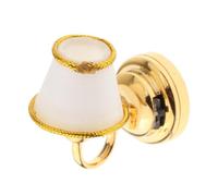 wueiooskj Retro Lamp Decoration Accessory Pretend Toy Dollhouse Miniature Model Light Fantastic Gift For Young Artists And Hobbyists 1:12 Dollhouse DIY Ornaments Metal Wall Lights