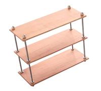 wueiooskj Simulation Bookshelf Dollhouse Mini Ornaments Fine Workmanship Wooden Rack Practical Decorative Organizer For Dollhouse Miniature Furniture Model 1/6 Scale Storage Shelf , 3 Tier Long