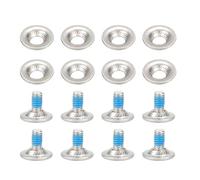 wueiooskj Snowboard Binding Screws Premium Stainless Steel Hardware Package Includes 8 Screws And 8 Washers For Ultimate Support Stainless Steel Outdoor Sport Parts Replacement