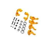 wueiooskj Steering Hub Upgrade Parts Set HSP RC Better Model Car Performance Improved With Metal Upgrade Solution Steering Combination Kit Racing Car Buggy, Golden, 4.2x1.8cm