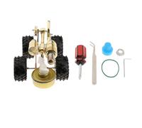 wueiooskj Stirling Engine Car Toys Live Steam Robot Unique Metal Models For Learning Building Skills Gifts Made Of Metal Stirling Miniature Engine Kit For Adults Building
