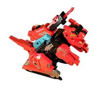 wueiooskj Transforming Dinosaur Car Toy Dinosaur Vehicle Guarantees Environmentally Friendly Play With Hand Push Forward Function Deformation Engineering Vehicle For Kids, Tyrannosaurus Red