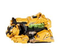 wueiooskj Transforming Dinosaur Car Toy Dinosaur Vehicle Guarantees Environmentally Friendly Play With Hand Push Forward Function Deformation Engineering Vehicle For Kids, Tyrannosaurus Yellow