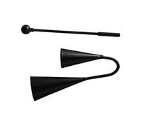 wueiooskj Two Tone Percussion Instrument Handheld Agogo Teaching Music Enjoyment Spark Curiosity Through Music Exploration Percussion Agogo Bells Traditional Instrument, 25x14cm