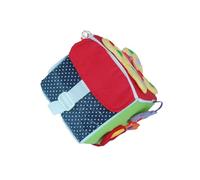 wueiooskj Unique Soft Blocks for Buckle Zipper Tie Shoe Activity Cube Busy Board Enhancing Kids Learning Through Interactive Dress Skill Activities Soft Blocks With Clothes for Buckle Zipper Tie