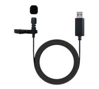 wueiooskj USB Lapel Microphone Durable Components Clip On Laptop PC External Desktop Voice Clarity Is Not Easy To Produce Howling And Voice Is Clear Microphones Speakers Wireless
