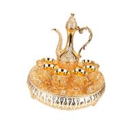 wueiooskj Vintage Turkish Coffee Pot and Cup Set Featuring Drinks Jug Hosting Elegant Events At Home Turkish Coffee Pot and Cup Set Wine Wedding Party Tea Sets