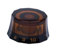 wueiooskj Volume Adjustment Knobs Electric Guitar Bass Knobs Featuring Potentiometer Cap User-Friendly Suitable For Various Styles Electric Guitar Bass Speed Control Volume, Light Brown, 25.08mm