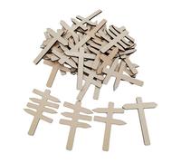 wueiooskj Wooden Directional Signs Landscape Signo Landscape Directional Sign Sand Table Scene Courtyard Decoration Grass Signposts Scenes Toy Wood Sign, Set A
