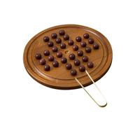 wueiooskj Wooden Solitaire Board Game Classic Mind Game Educational Toy Build Intelligence Improve Logical Thinking Skills Europe Board Single Chess Toy For Beginner