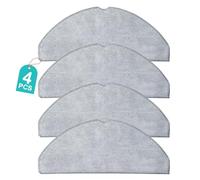 WUERQIE 4PCS Replacement Mop Pads Compatible with Eufy G50 & L60/L60 SES/L60 Hybrid, Washable Durable Microfibre Mop Cloths for Eufy Robot Vacuum Cleaners