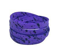 WUERSE Shoe Laces for Women and Mans,1 Pairs Paint Splatter Pattern Stylish Shoe Laces for Sneakers, Purple and Black 1 Pairs, 47in/120cm
