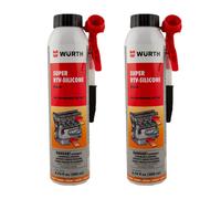 Würth 2X Wurth Rtv Black Silicone Instant Gasket Maker High Temperature Sealant 200Ml