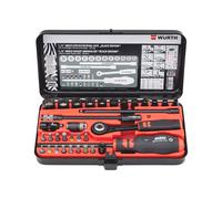 Würth® 34 Piece 1/4 in Drive Multi Drive Socket Set 4 - 14mm - Limited Edition