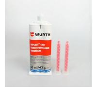 Würth 4038898739463 Plastic Glue Universal Black 50ml Silicone-Free