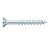 Würth Assy 4 CSMP Chipboard Screws 4 x 40 mm Pack of 500 Galvanised Steel Blue Passivated Partial Thread Countersunk Milling Bag Head RW 20 New Generation
